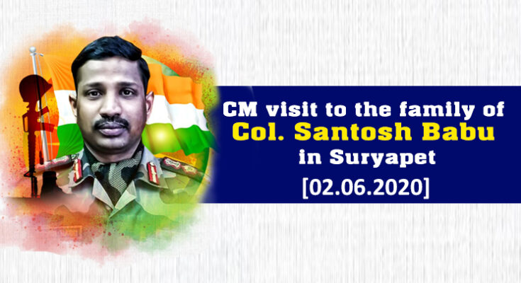 CM-Sri-KCR-visit-to-the-family-of-martyr-Colonel-Santosh-Babu-in-Suryapet-22-06-2020