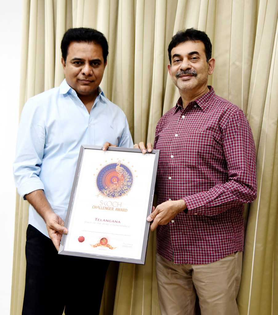 Minister-KTR-bags-Best-Performing-IT-Minister-from-SKOCH