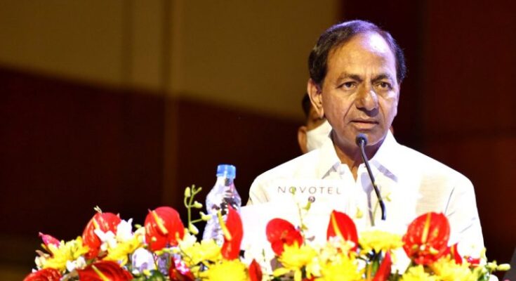 CM-KCR-addressing-at-IAMC-Curtain-Raiser-and-Stake-Holders-Conclave-at-Hyderabad