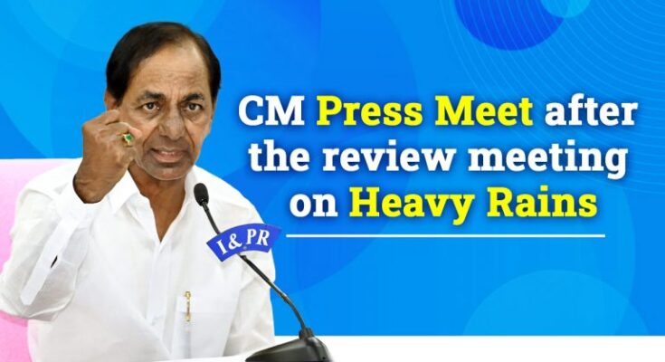 CM held a high-level review meeting on heavy rains in the state