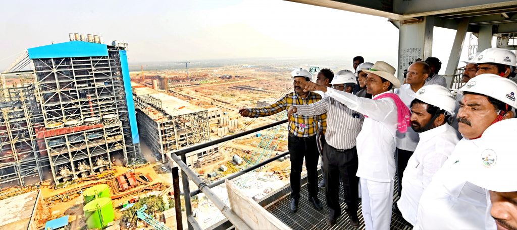 CM-KCR-inspected-the-progress-of-Yadadri-Thermal-Power-Plant-works-