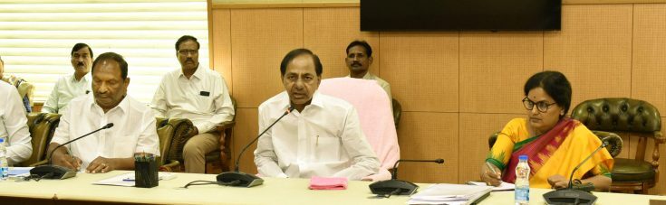 CM-KCR-review-on-the-arrangements-of-Dr.-BR.-Ambedkar-statue-unveiling